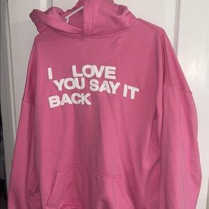Lonely Ghost Pink Hoodie- Ways to say I love you